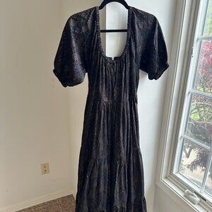 Roller Rabbit Maxi Dress NWT Puff Sleeves - Size S